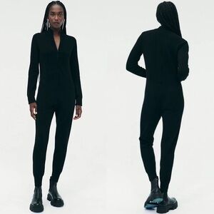 NAADAM Black Knit Jumpsuit